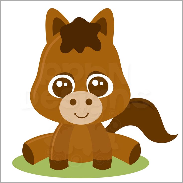 736x736 Brown Clipart Baby Horse