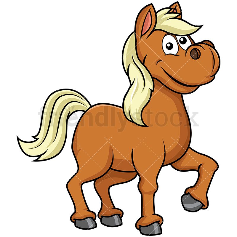 800x800 Happy Horse Cartoon Vector Clipart Horse And Vector Clipart