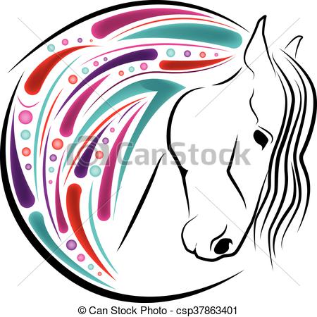 450x450 Horse Head Color