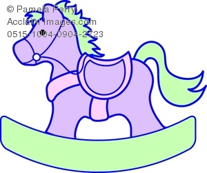 300x251 Clip Art Image Of A Baby Rocking Horse