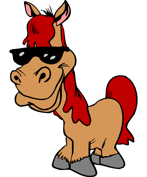 500x600 Funny Clipart Horse Racing