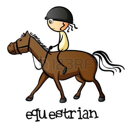 450x438 Girl Riding A Horse Clipart