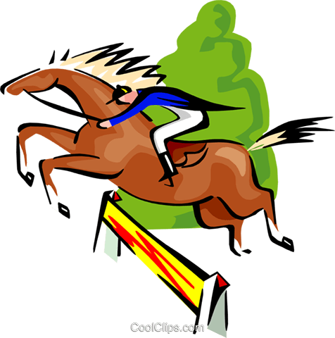 476x480 Sports, Horse Jumping, Equestrian Royalty Free Vector Clip Art
