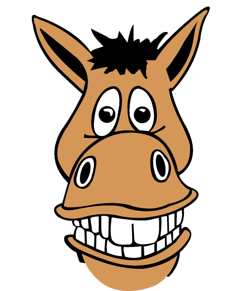 500x600 Horse Clipart Smile