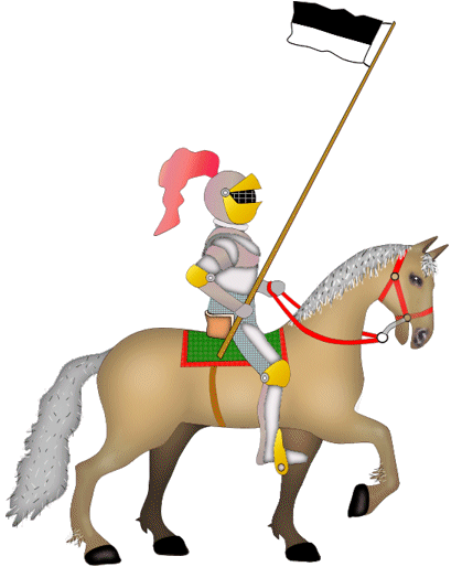 419x514 Knight On Horseback Clipart