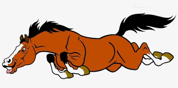 600x299 Cartoon Running Horse, Cartoon, Running, Horse Png Image