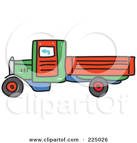450x470 Royalty Free (Rf) Clipart Illustration Of A Green And Red Car