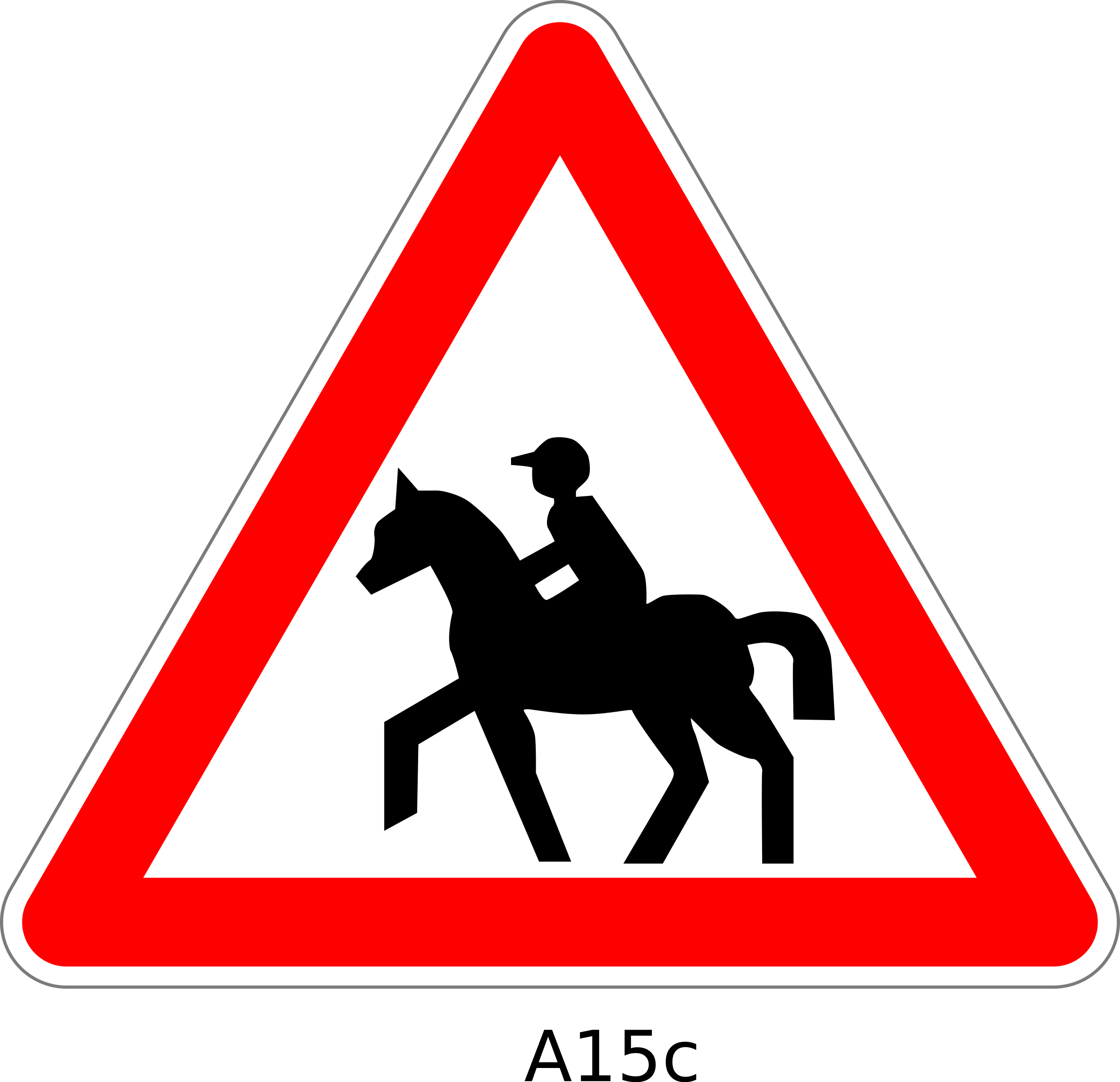 2400x2317 Warning Horse Riding Sign Icons Png