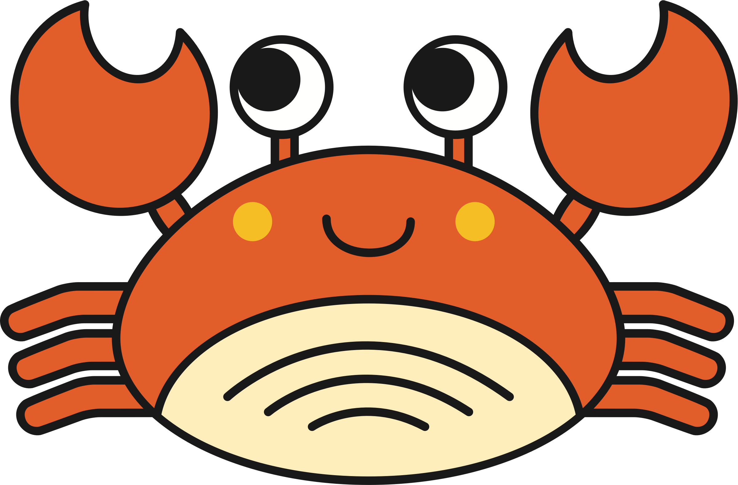 2399x1578 Cute Crab Icons Png