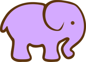 297x216 Purple Elephant Clip Art