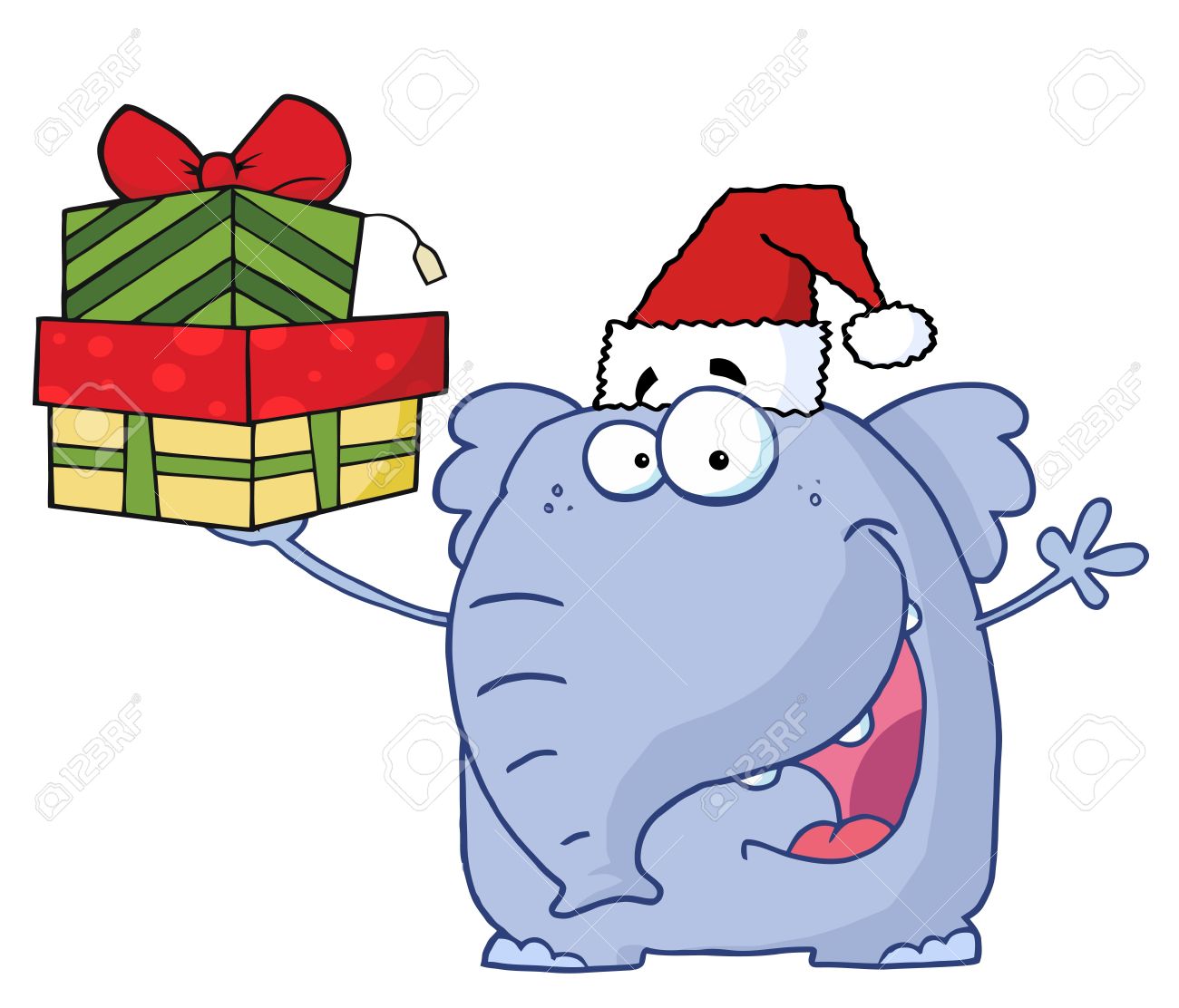 1300x1112 Christmas Clipart Elephant