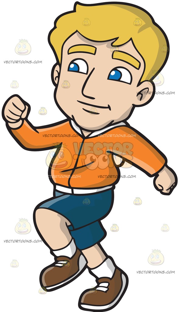 588x1024 A Happy Guy Going Out For A Run At A New Hospital Building Cartoon