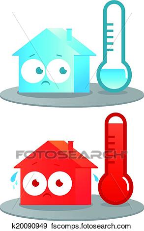 293x470 Startling Cold Clipart Clip Art Of Hot And House K20090949 Search