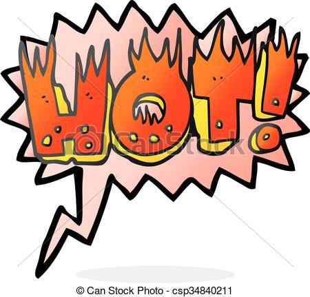 450x431 Freehand Drawn Speech Bubble Cartoon Hot Symbol Vector Clip Art