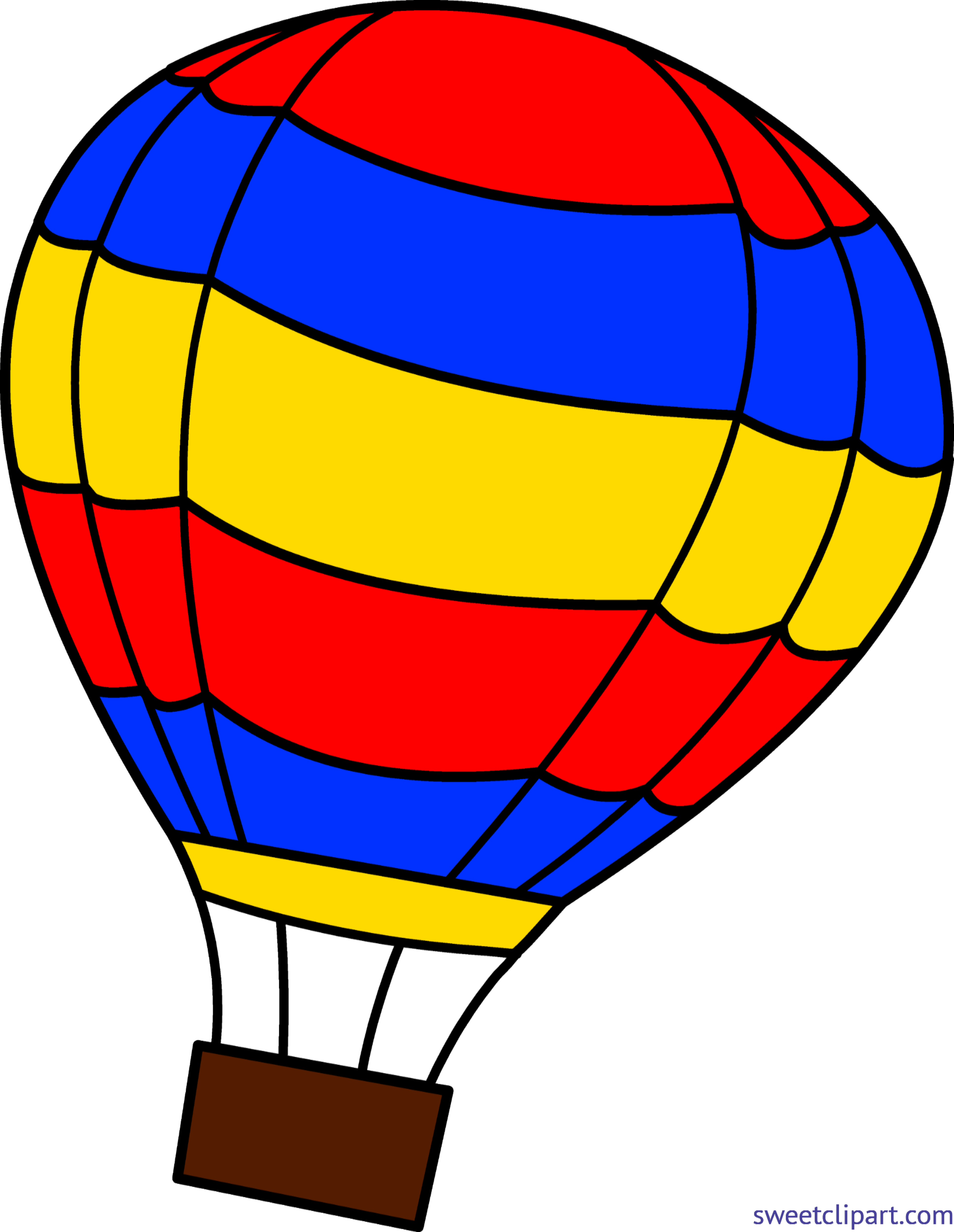 3877x5009 Hot Air Balloon 2 Clip Art