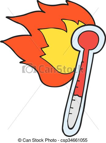 347x470 Hot Clipart Freehand Drawn Cartoon Temperature Gauge Getting Too