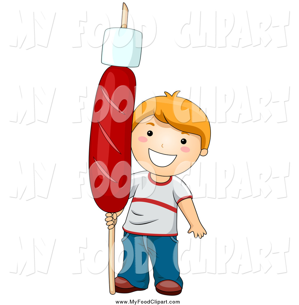 1024x1044 Food Cliprt Of Happy Boy Holding Giant Hot Dog
