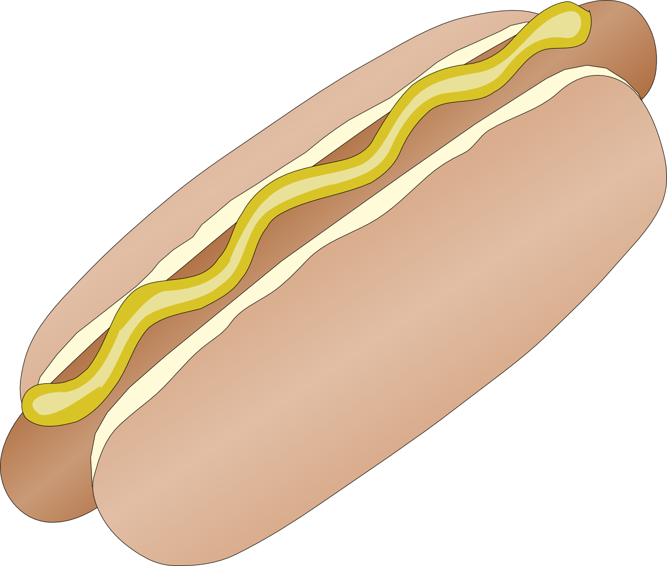 1331x1131 Hot Dog Clip Art Amp Images Free For Commercial Use