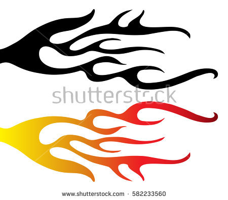 450x395 Drawn Fire Hot Rod