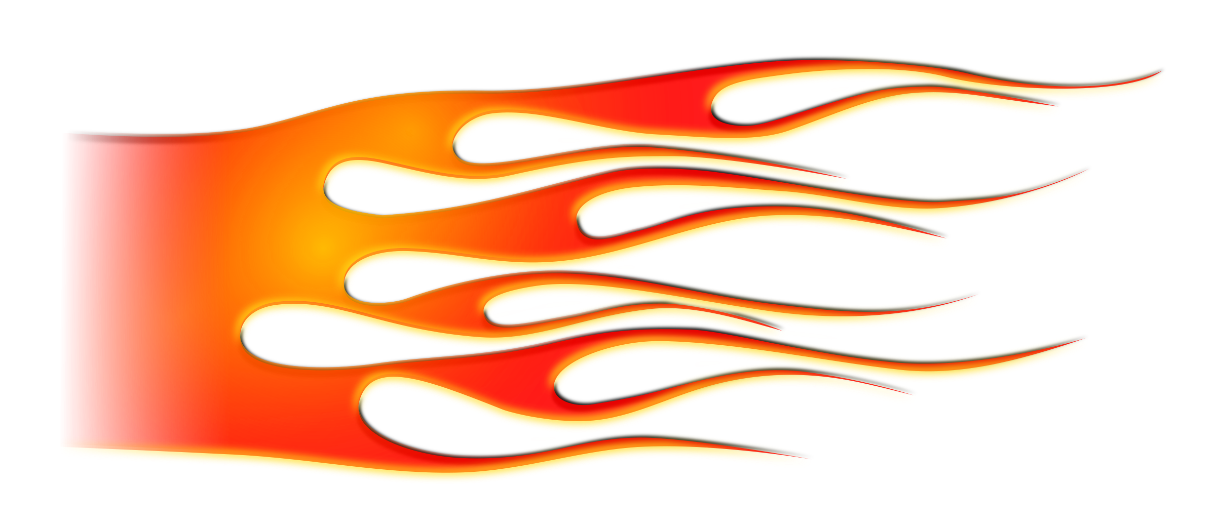 2400x1043 Flames Clipart Hotrod