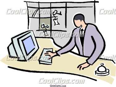 375x282 Hotel Front Desk Clipart