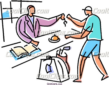 375x293 Hotel Front View Clipart