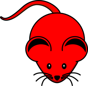 298x294 Red Mouse Clip Art