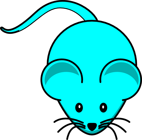 600x592 Blue Mouse Clip Art