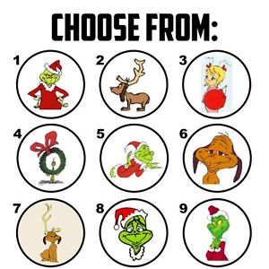 300x300 63 How The Grinch Stole Christmas Envelope Seals Labels