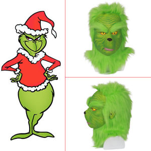300x300 Xcoser Grinch Mask How The Grinch Stole Christmas Cosplay Latex
