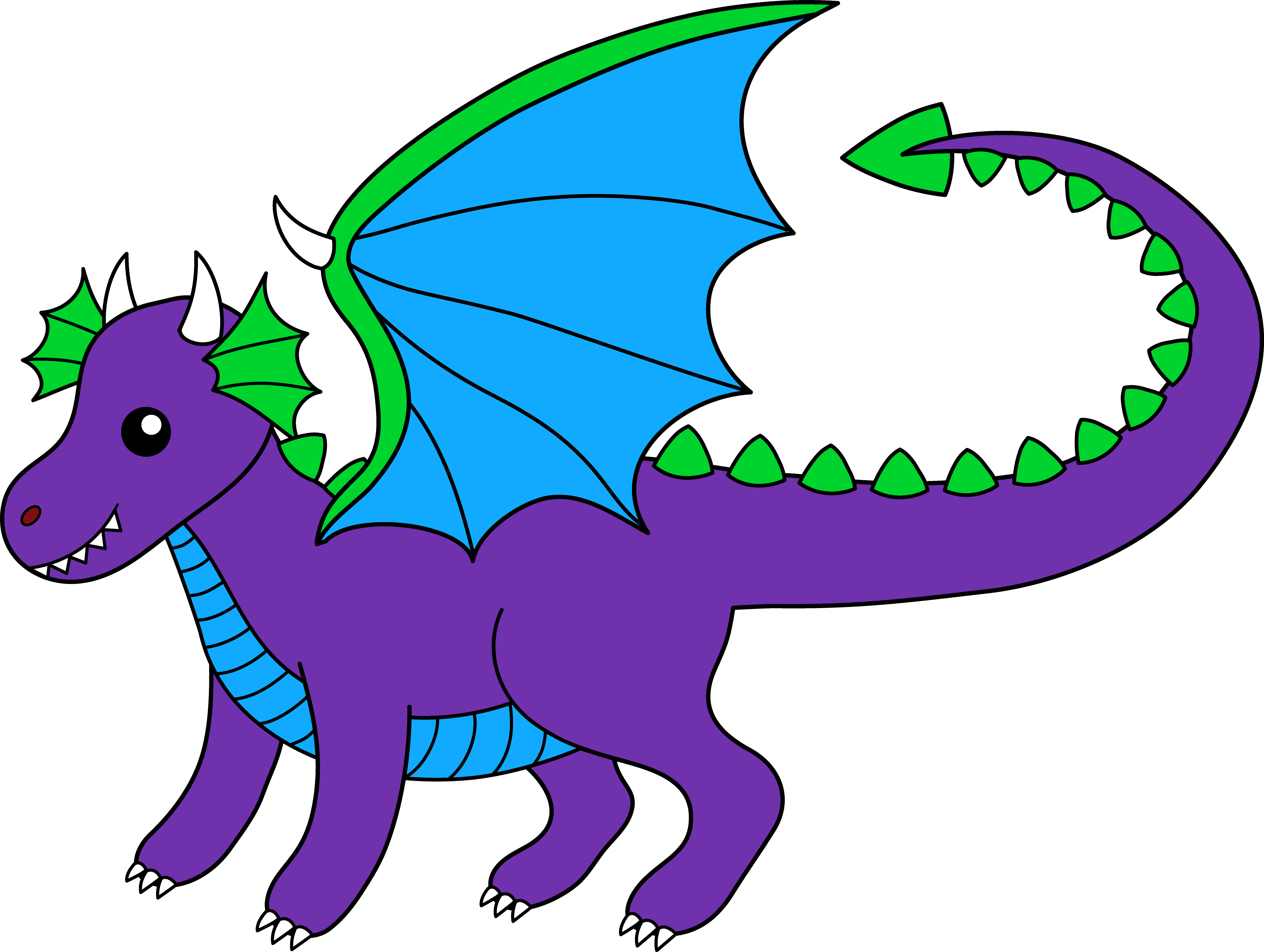 8056x6070 Winged Dragon Clipart