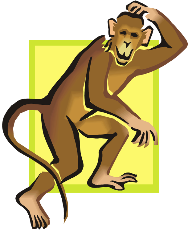 610x750 Free Monkey Clipart