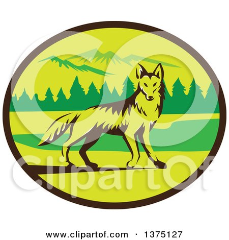 450x470 Lonely Coyote Howling In Front Of A Full Moon