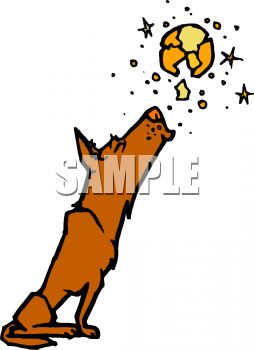 254x350 Royalty Free Clip Art Image Dog Howling