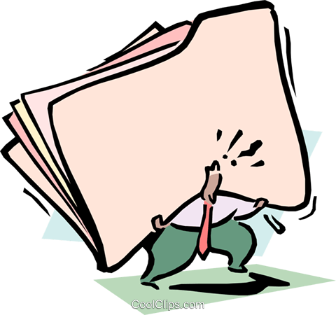 480x450 Huge Workload Royalty Free Vector Clip Art Illustration Cart1741