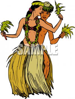 265x350 Royalty Free Clip Art Image Native Hula Dancers