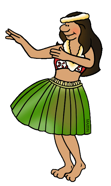 387x648 United States Clip Art By Phillip Martin, State Dance Of Hawaii