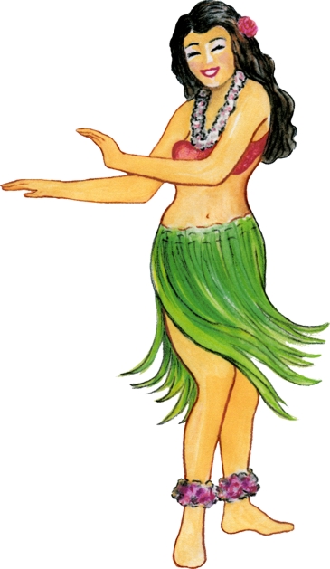 365x629 Hula Girl Clipart