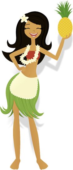 236x550 Royalty Free Vector Clip Art Illustration Of A Hawaiian Hula