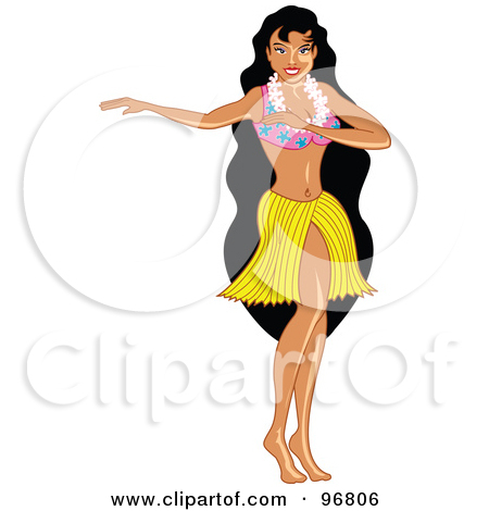 450x470 Hula Girl Clipart Little Girl Coloring