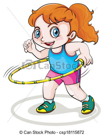 364x470 Illustration Of A Little Caucasian Girl Playing