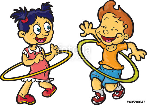 500x358 Kids Playing Hula Hoop Stock Image And Royalty Free Vector Files