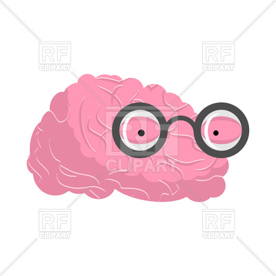 400x400 Brain With Glasses