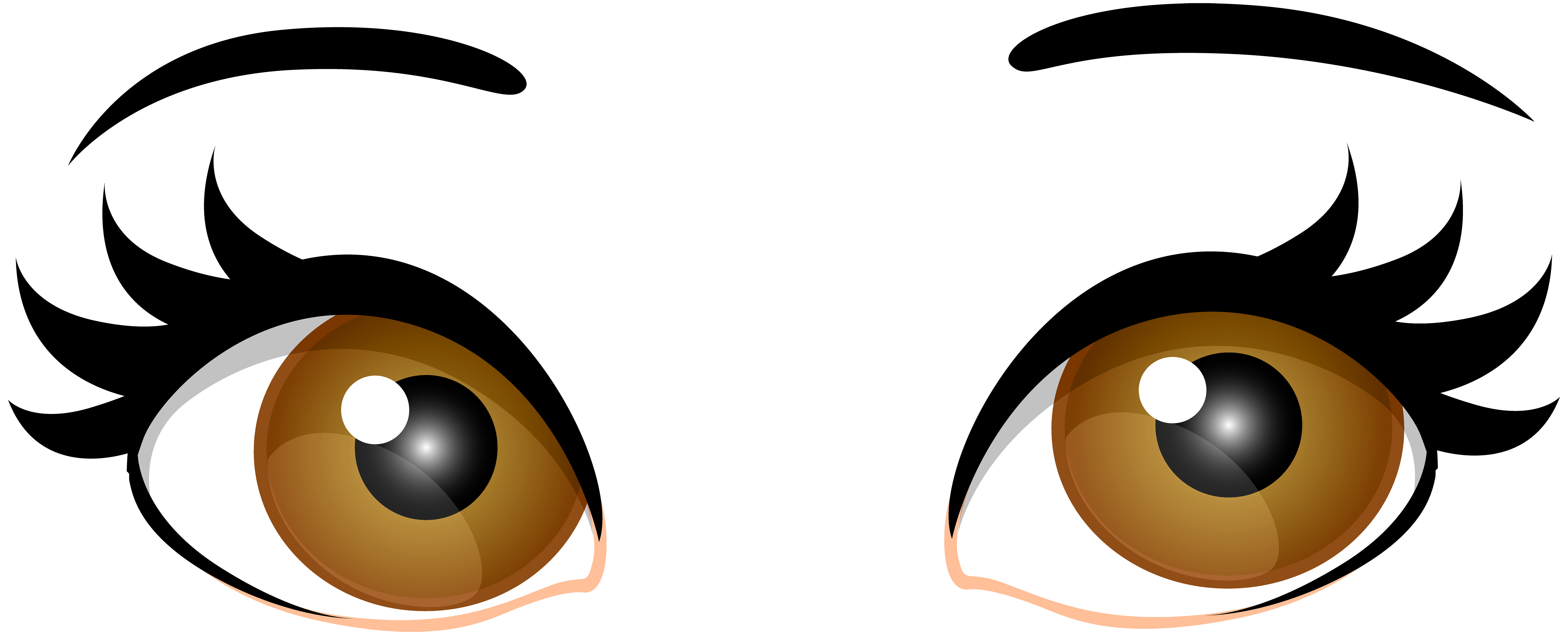 7000x2837 Human Eye Brown Clip Art