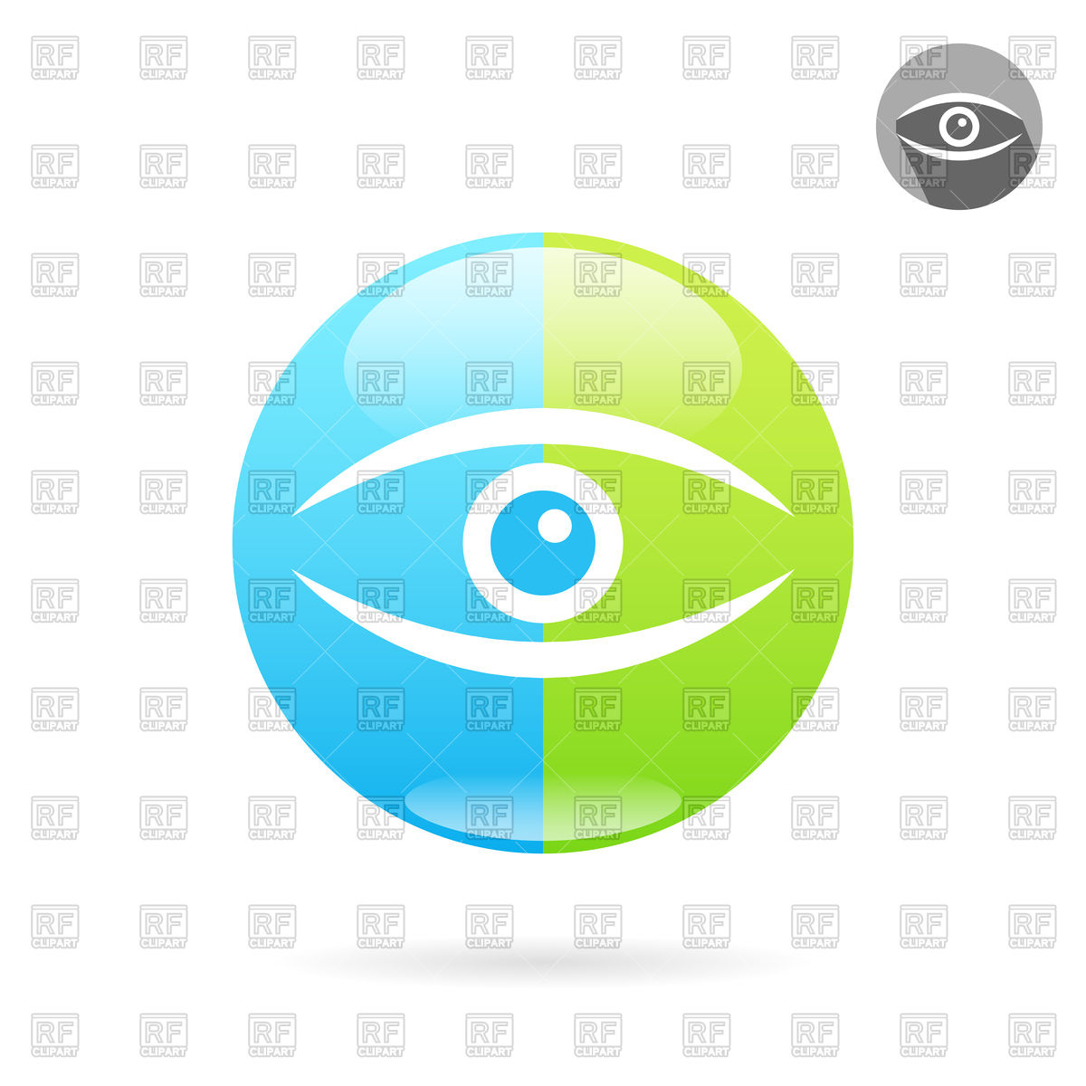 1200x1200 Human Eye Icon Royalty Free Vector Clip Art Image