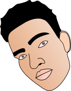 234x298 Human Face Clip Art