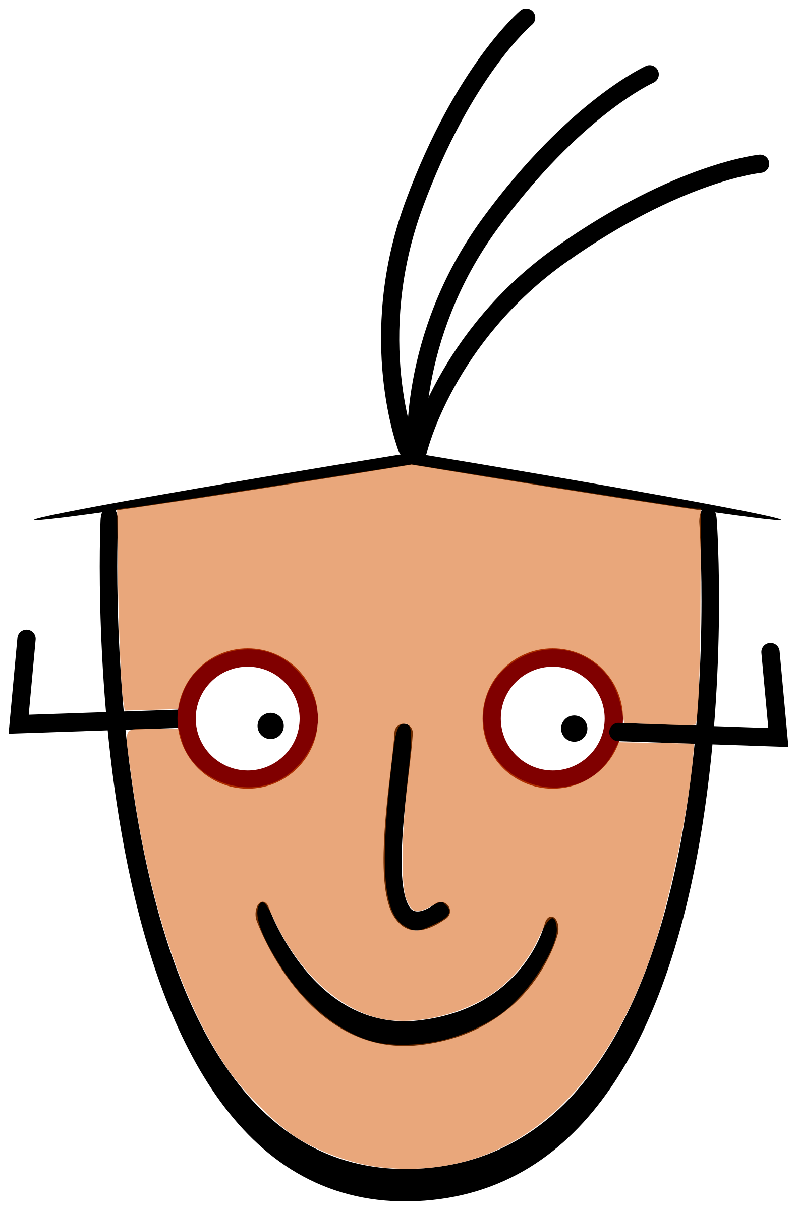 1580x2400 Human Face Clipart