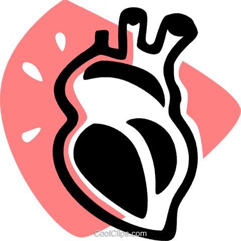 480x479 Human Heart Royalty Free Vector Clip Art Illustration Vc075918