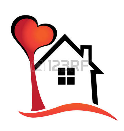 427x450 House Heart Clipart