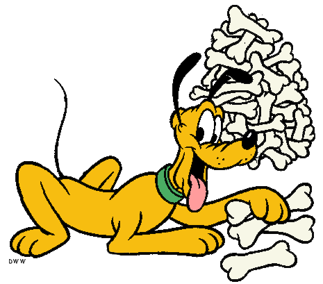 465x409 Bones Clipart Pluto